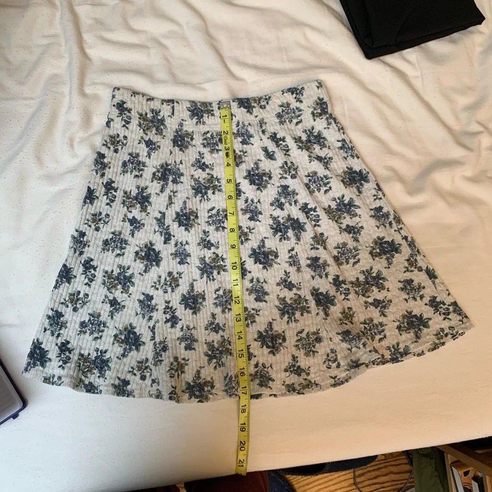 Vintage Floral Energie Blue and White Skirt